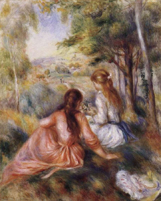 Pierre Renoir In the Meadow China oil painting art